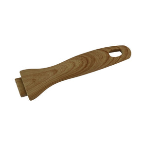 Frying pan with pure electric wood handle